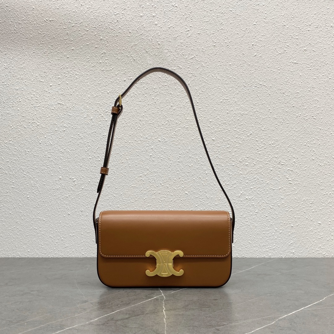 Celine Shoulder Bag Claude In Natural Calfskin Tan 194143